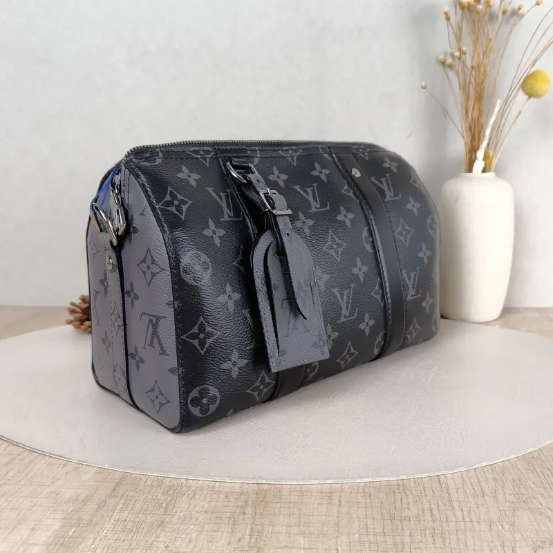 Louis Vuitton Crossbody Bag City Keepall Black PVC Medium 27 × 13 × 17 cm — cover view 4 of 5