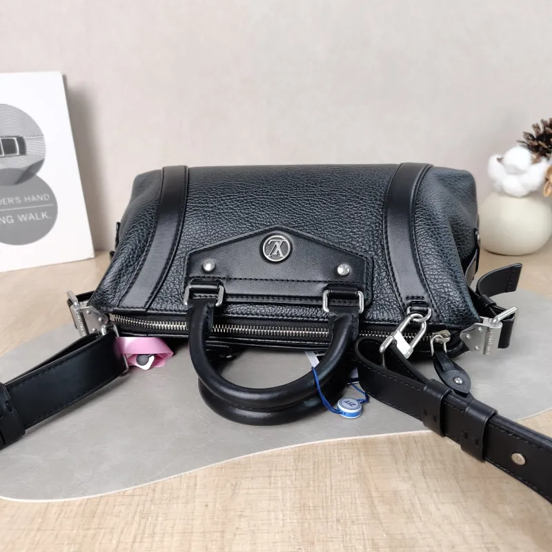 Louis Vuitton Top Handle Bag BIKER Black Lambskin Small 30 × 12 × 12 cm — detail view 11 of 12