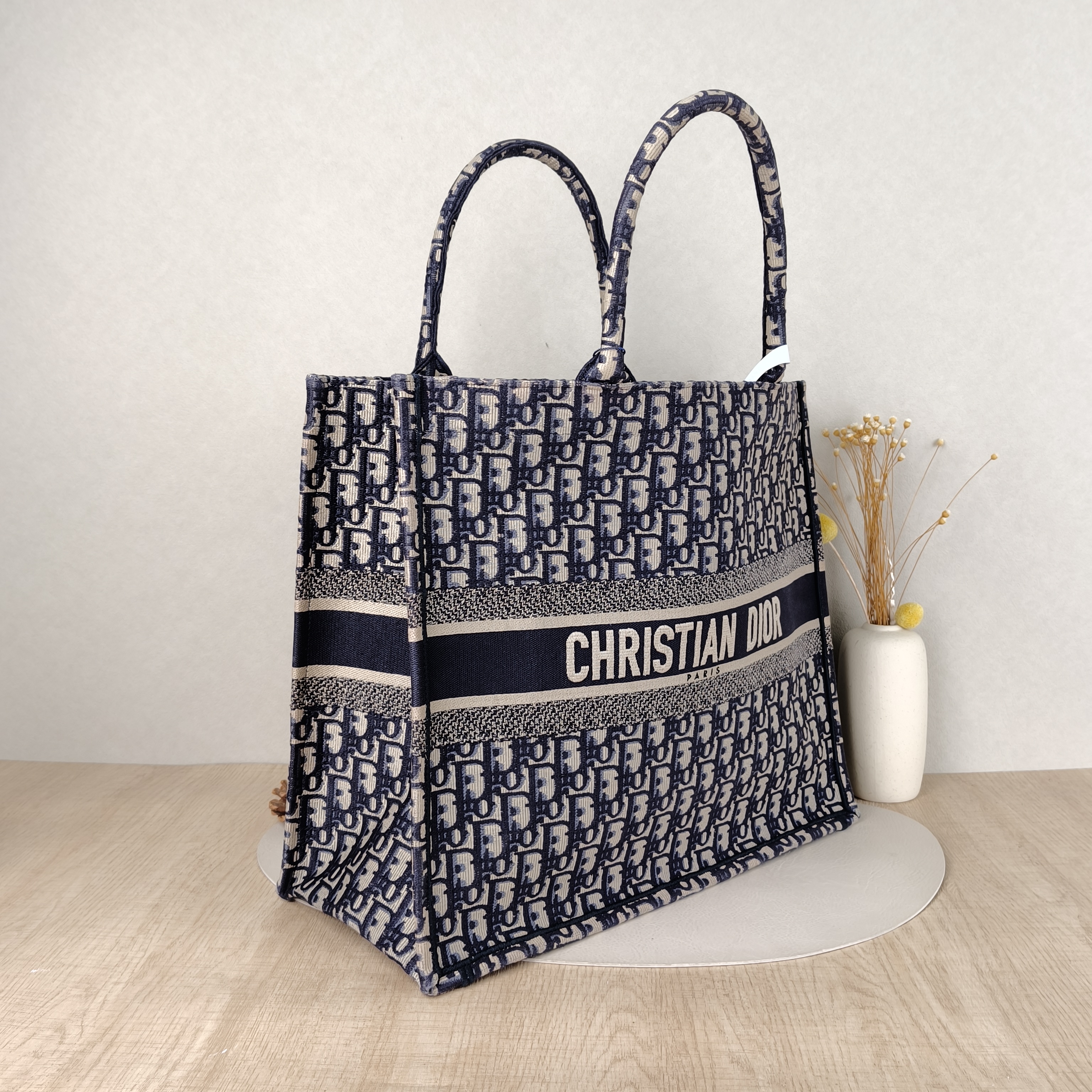 DIOR Top Handle Bag Book Tote Blue Canvas Large42 × 18.5 × 35 cm — cover view 5 of 5
