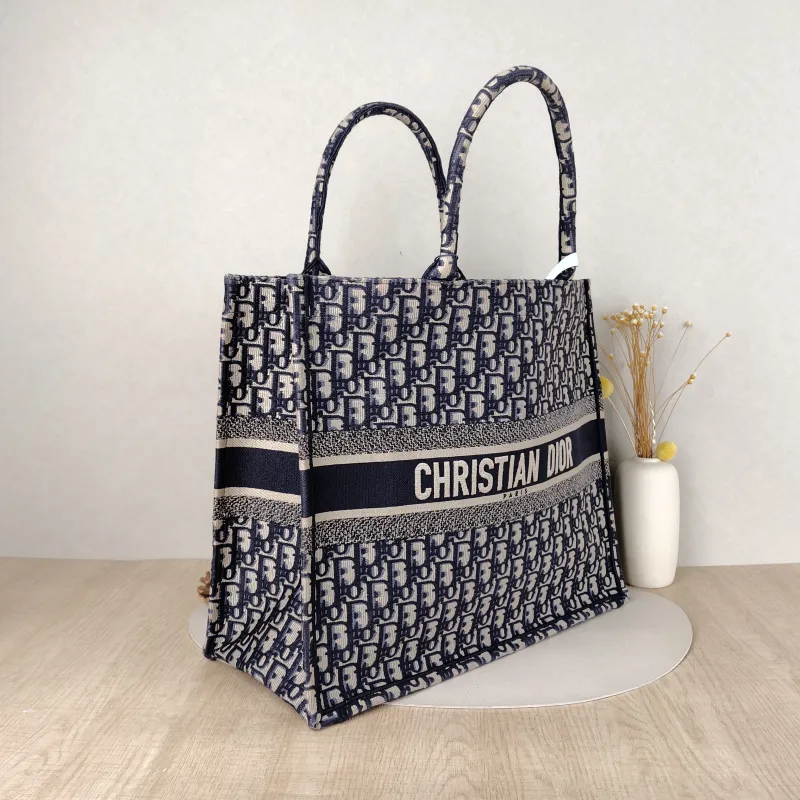 DIOR Top Handle Bag Book Tote Blue Canvas Large42 × 18.5 × 35 cm — cover view 5 of 5