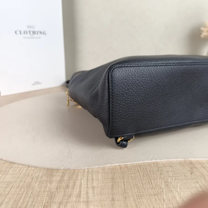 Loro Piana Backpack Backpack Black Calfskin One Size23 × 8 × 21 cm — detail view 9 of 10
