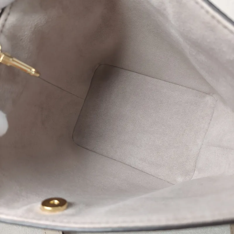 Louis Vuitton Top Handle Bag ALL IN BB · White Empreinte Embossed Calfskin BB 16 × 12 × 18 cm — detail view 5 of 14