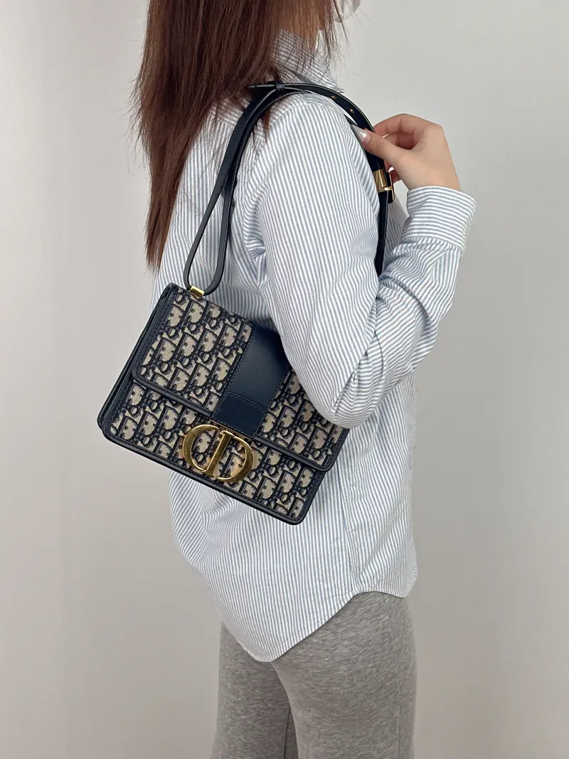 DIOR Crossbody Bag30Montaigne 30 Edition Canvas Medium24 × 8 × 17 cm — on-model view 1 of 3