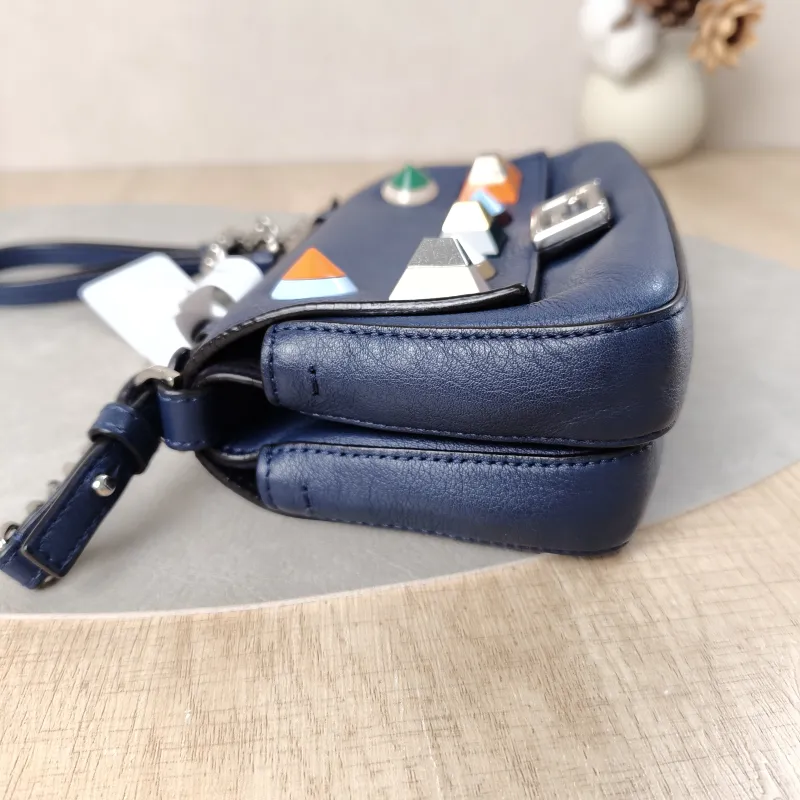 FENDI Crossbody Bag Crossbody Bag Blue Calfskinmini18 × 6 × 11 cm — detail view 12 of 14