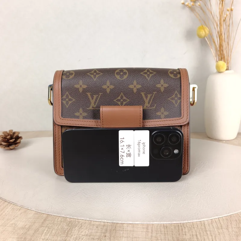 Louis Vuitton Crossbody Bag Dauphine Monogram PVC Mini 20 × 9 × 15 cm — cover view 3 of 5