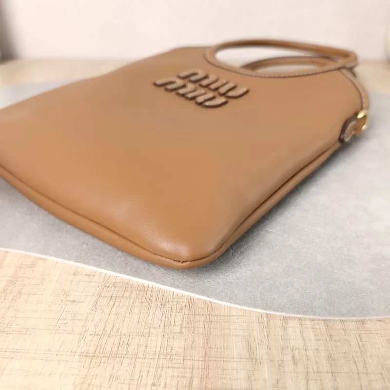 Miumiu Shoulder Bag IVY Tote Shopping Tote CC alfskin Mini 20*24 — detail view 10 of 10
