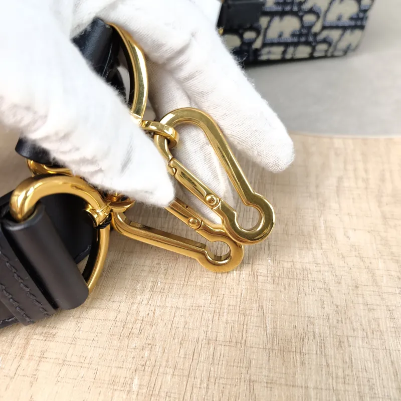 DIOR Crossbody Bag 30Montaigne 30 Box Box Blue Canvas Mini 17.5 × 5 × 11.5 cm — detail view 9 of 11