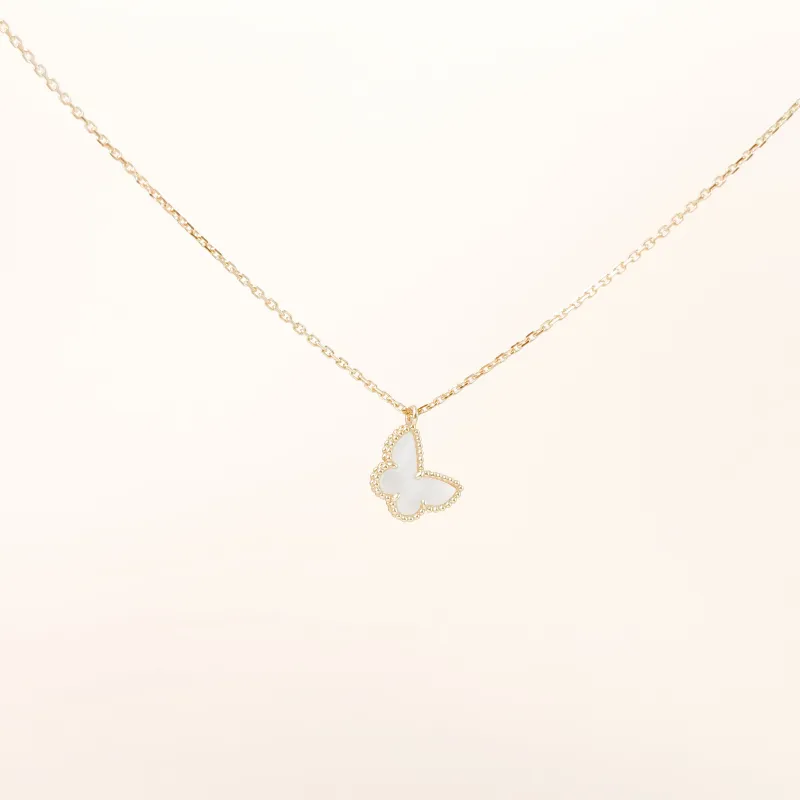 Van Cleef & Arpels Necklace Lucky Alhambra Necklace Pearl · White Mother-of-Pearl18KY ellow Gold One Size39cm