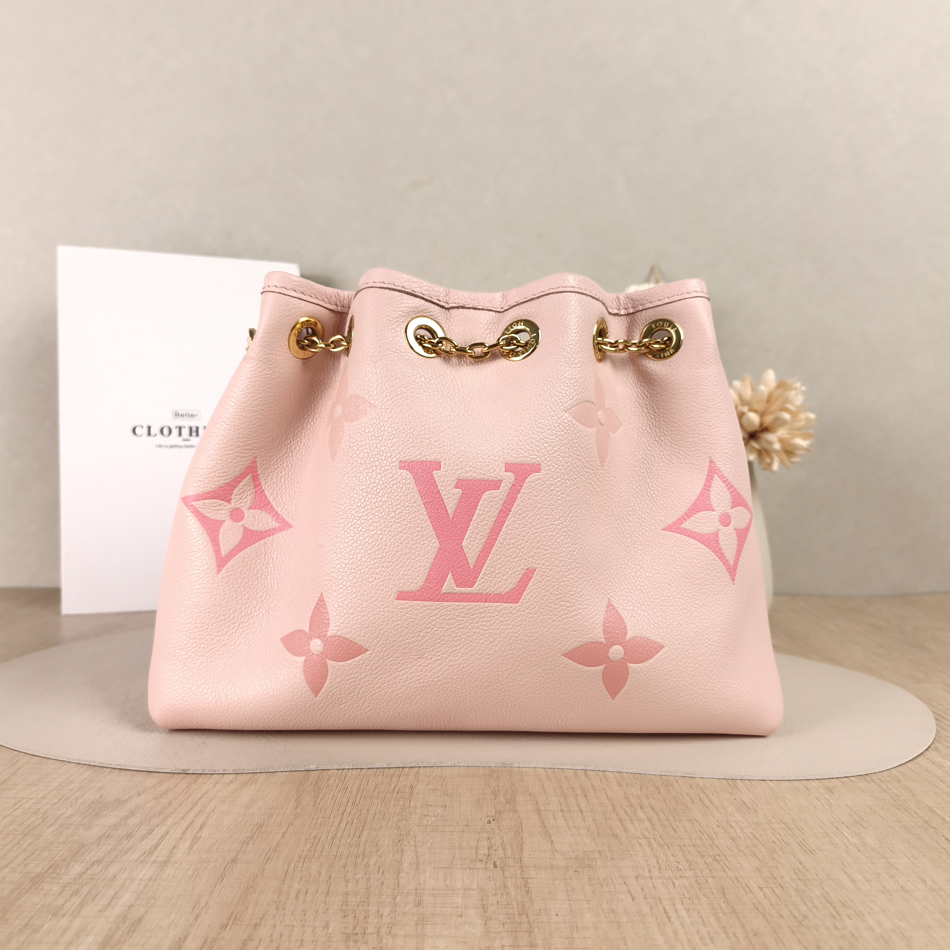 Louis Vuitton Crossbody Bag BUNDLE Pink Monogram Empreinte Embossed Calfskin Medium28 × 11.5 × 20 cm — cover view 4 of 5