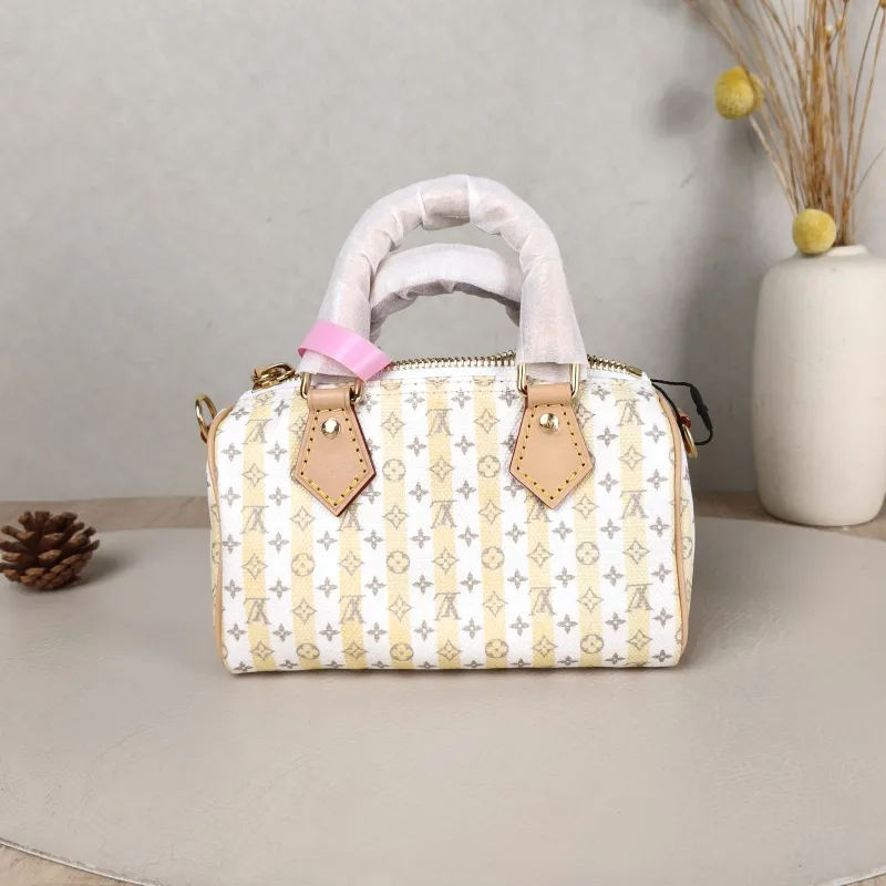 Louis Vuitton Crossbody Bag Speedy Nano White Yellow Monogram PVC nano 16 × 7.5 × 10 cm — cover view 4 of 5