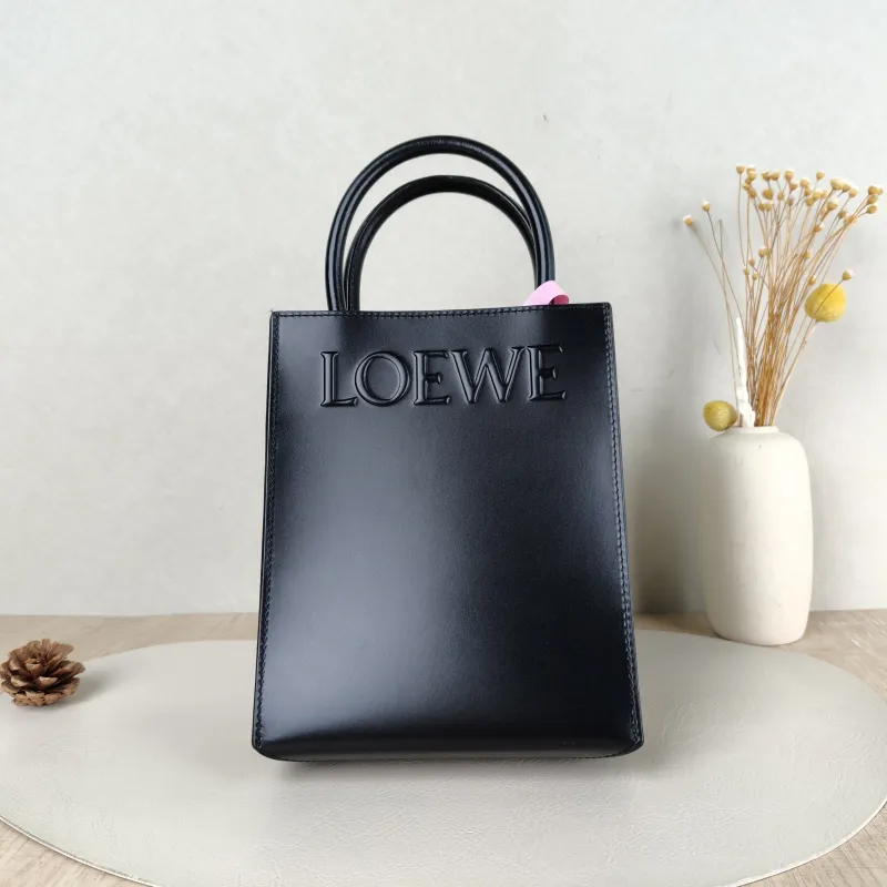 LOEWE Crossbody Bag A5 Tote Black Calfskin One Size17 × 6 × 21 cm