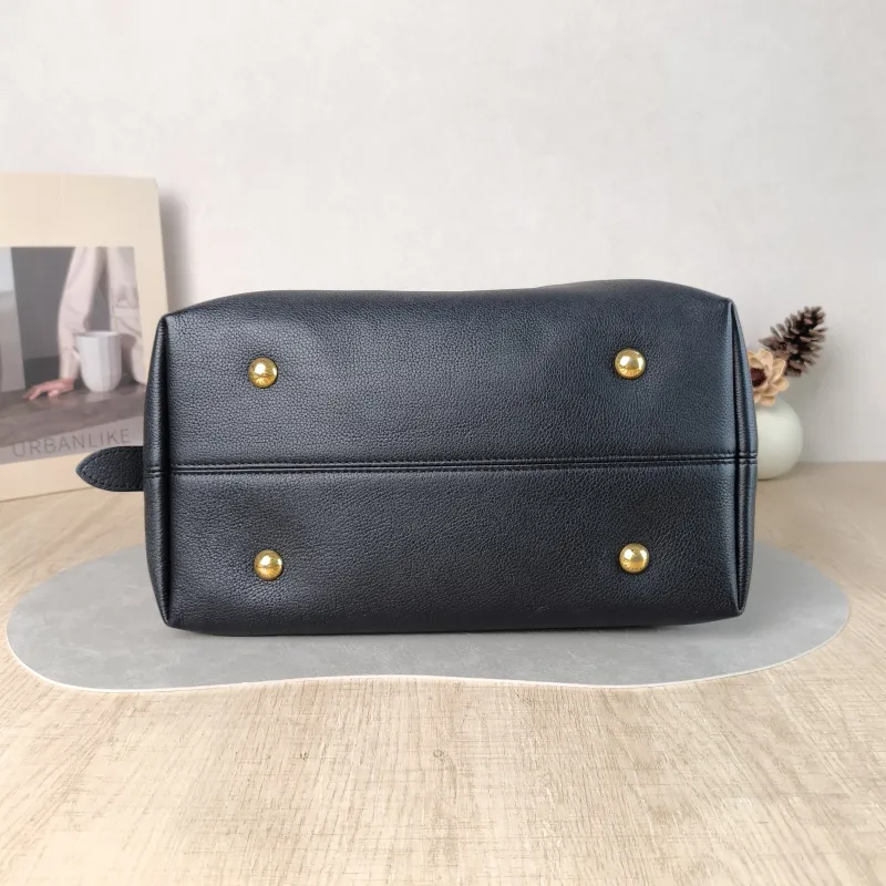Louis Vuitton Shoulder Bag Low Key Hobo Shoulder Bag Black Calfskin Medium 31 × 18 × 35 cm — cover view 4 of 5