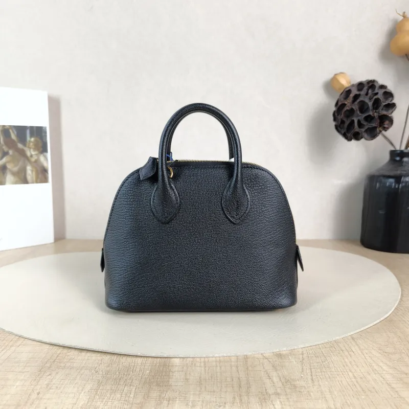 Hermès Crossbody Bag Bolide 1923 Top Handle Bag Black Lambskin Mini 18 × 8 × 15 cm K