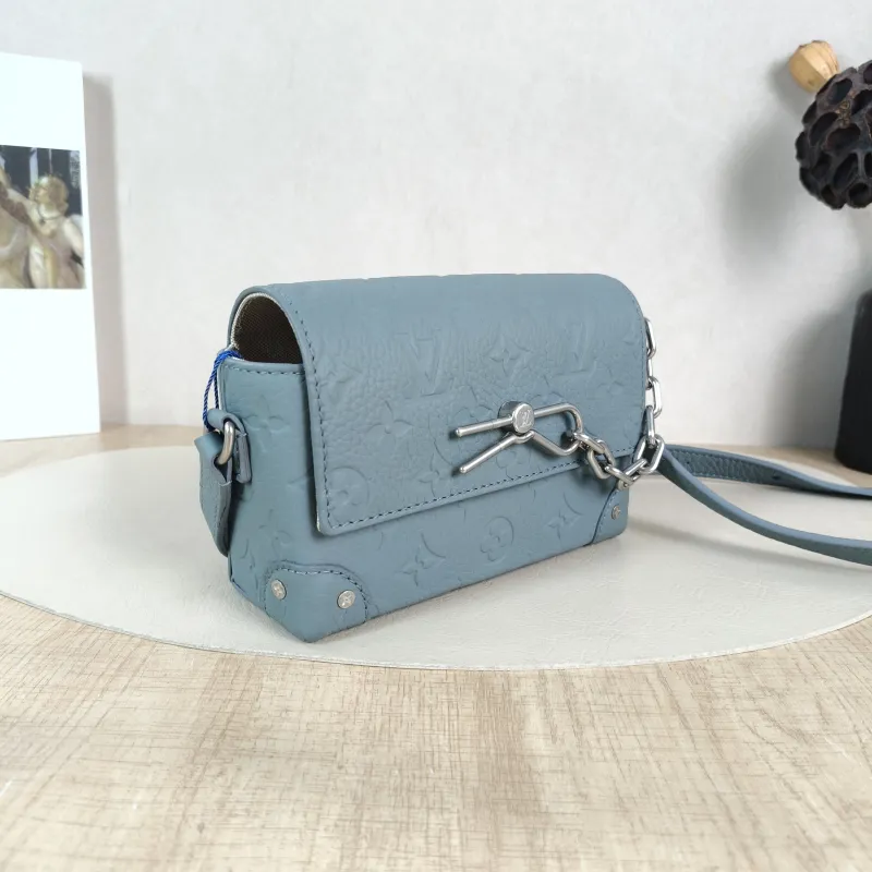 Louis Vuitton Crossbody Bag Steamer Box Green Calfskin Mini 18 × 6.5 × 11 cm — cover view 5 of 5
