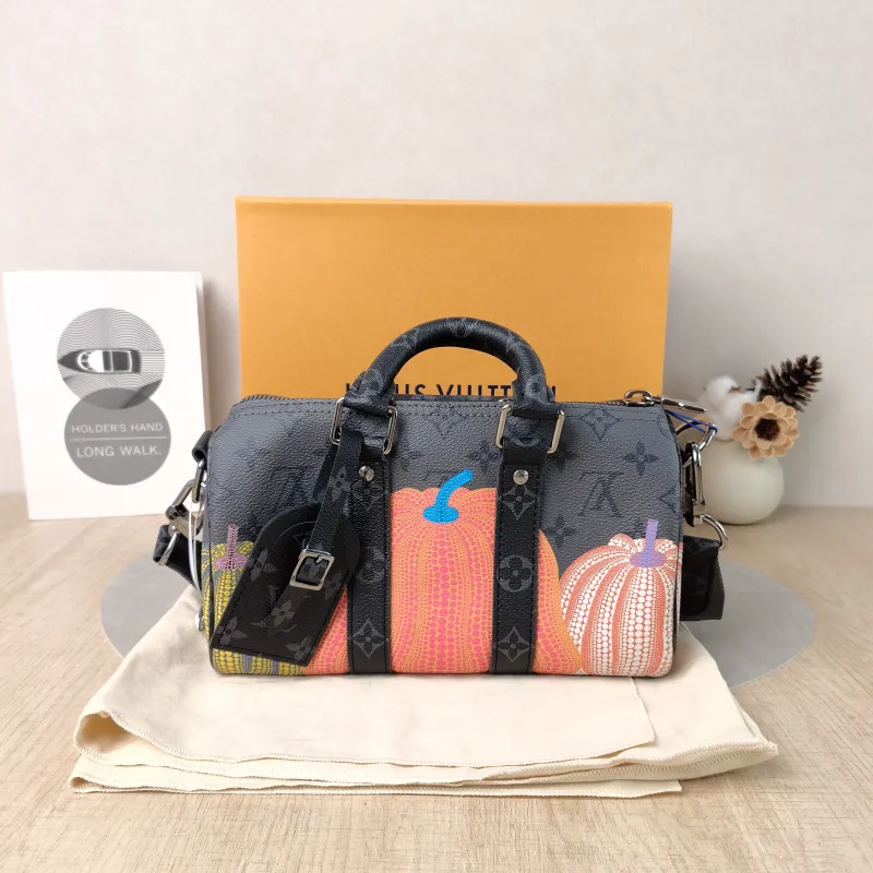 Louis Vuitton Crossbody Bag Keepall 25 PVC Medium25 × 11 × 15 cm — cover view 3 of 6