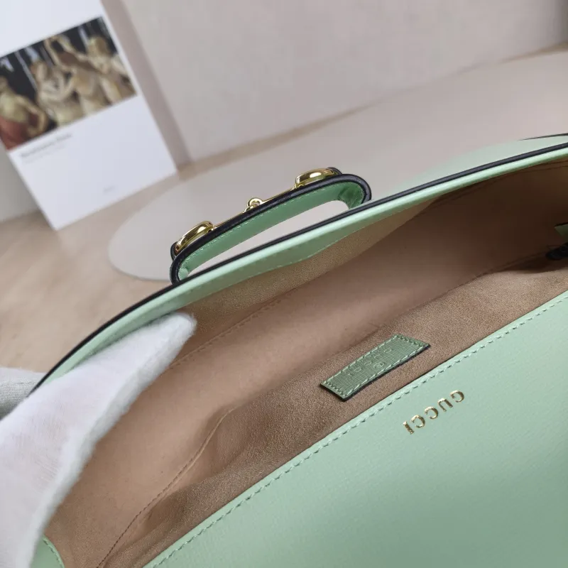 GUCCI Crossbody Bag Horsebit 1955 Horsebit Small Calfskin Small 24 × 5.5 × 13 cm — detail view 11 of 13