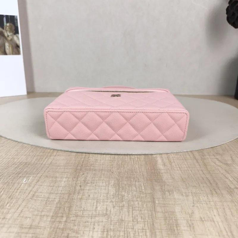 Chanel Crossbody Bag lp Box Bag Top Handle Crossbody Bag Pink Grained Calfskin 19 × 5 × 12 cm — cover view 3 of 6