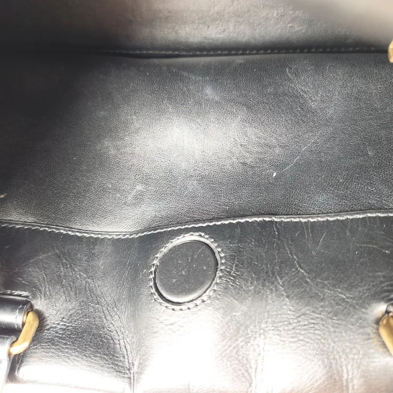 BALENCIAGA Shoulder Bag Crush On You Black Calfskin Medium28 × 9 × 17 cm — detail view 11 of 12