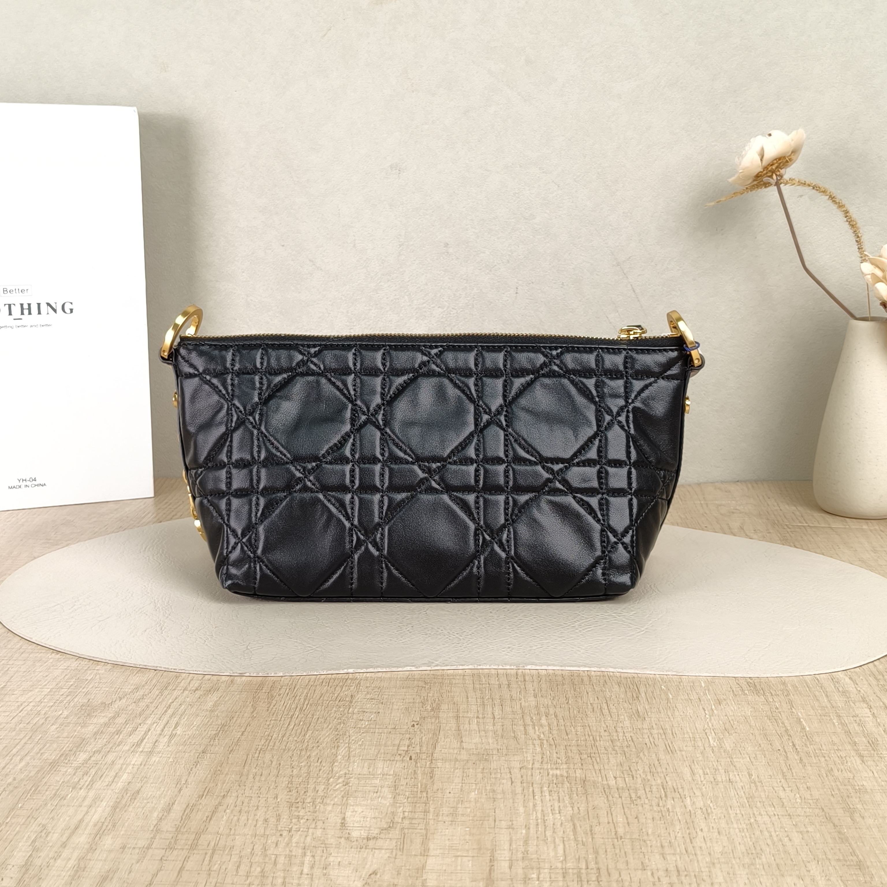 DIOR Shoulder Bag star Hobo Vanity Case Bag Black Lambskin One Size22 × 10 × 14.5 cm