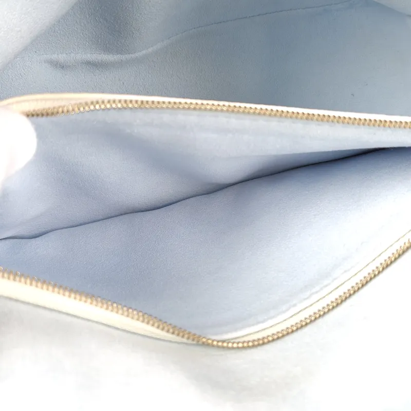 Louis Vuitton Crossbody Bag Diane Baguette Bag White · Blue Empreinte Embossed Calfskin Small 24 × 9 × 15 cm — detail view 9 of 13