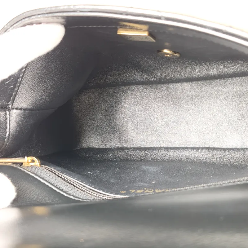Chanel Crossbody Bag 23a Black SL ambskin Medium 25 × 10 × 16 cm — detail view 5 of 14
