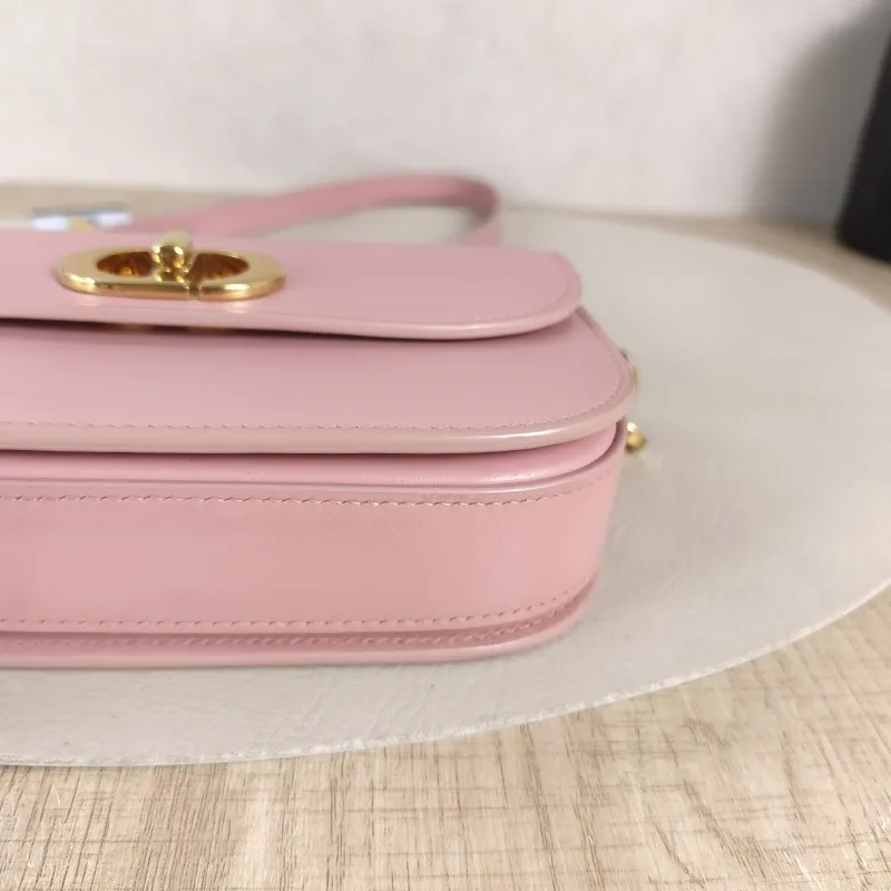 DIOR Crossbody Bag 30Montaigne 30 Avenue Pink Calfskin One Size 18 × 4.5 × 10 cm — detail view 11 of 12