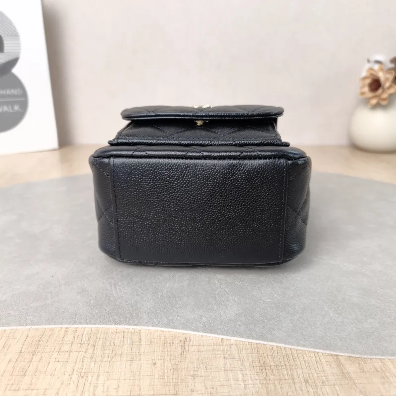 Chanel Backpack mini Backpack Collection Black with Gold-Tone Hardware Grained Calfskin One Size 13 × 9 × 18 cm — cover view 3 of 6