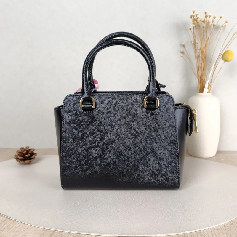 PRADA Top Handle Bag Tote Bag Black Calfskin Mini 18 × 9 × 15 cm — cover view 5 of 5