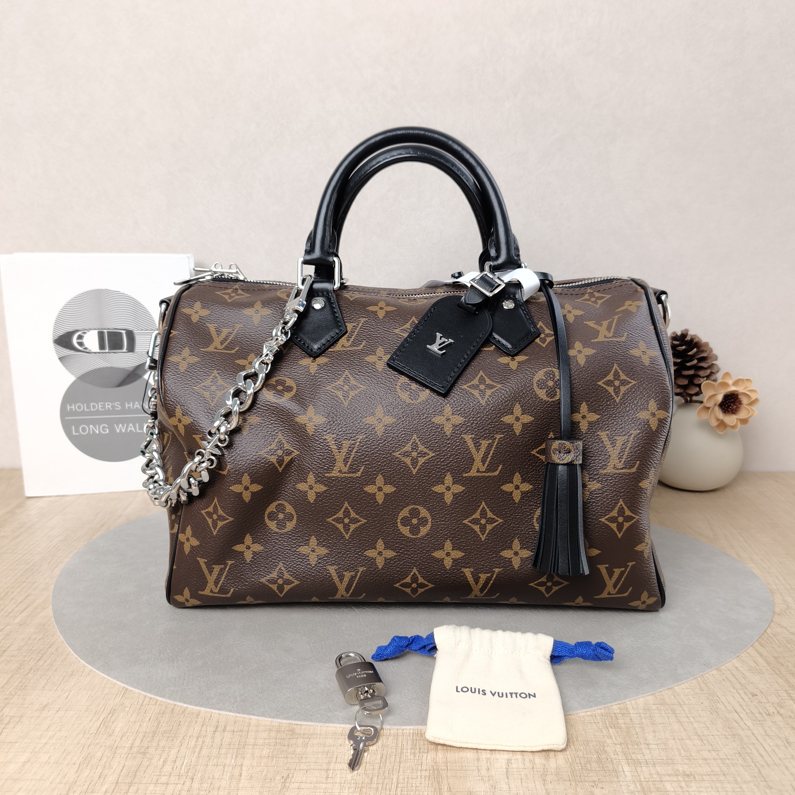Louis Vuitton Shoulder Bag Speedy Soft 30Shoulder Strap Edition- Monogram PVC Large30 × 17 × 21 cm — cover view 5 of 6