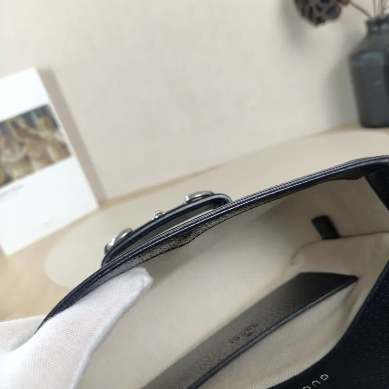 GUCCI Crossbody Bag Horsebit 1955 Horsebit Small Blue Monogram PVC Small 20.5 × 5 × 14.5 cm — detail view 7 of 12