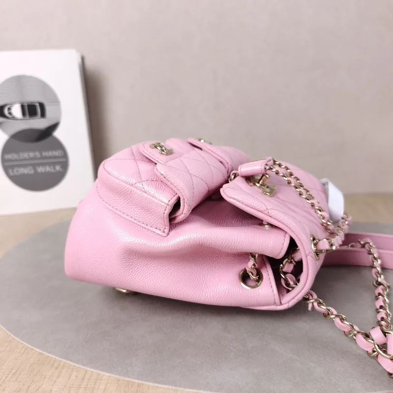 Chanel Backpack Duma Pink Calfskin Small16.5 × 10 × 17.5 cm — detail view 1 of 14