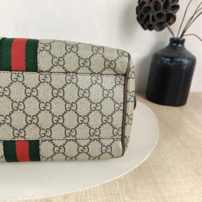 GUCCI Top Handle Bag Ophidia Monogram PVC Medium 25 × 14 × 17 cm — detail view 11 of 11