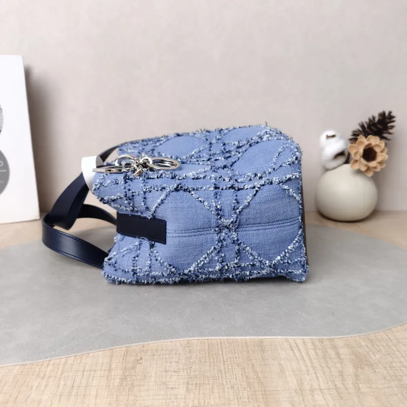 DIOR Top Handle Bag TOUJOURS Edition Blue Small 18.5 × 12 × 18.5 cm — detail view 14 of 14