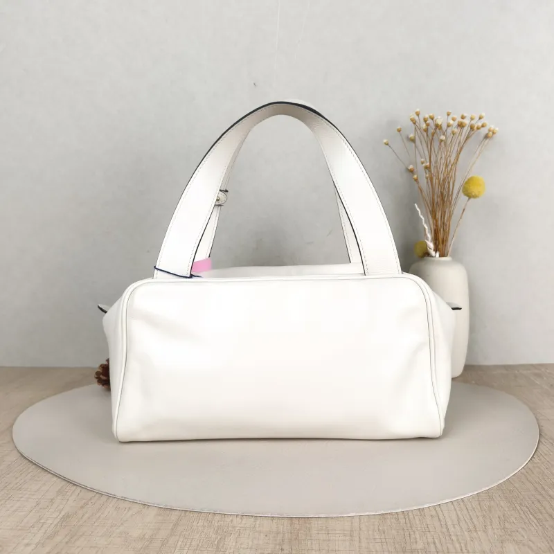 Miumiu Top Handle Bag Top Handle Bag White 28 × 13 × 15 cm — cover view 4 of 5