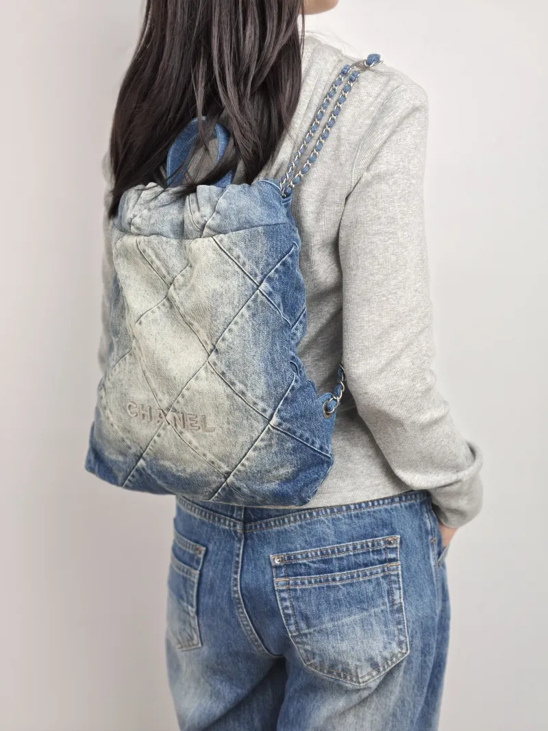 Chanel Backpack 22Bag Backpack Small 29 × 8 × 34 cm — on-model view 2 of 2