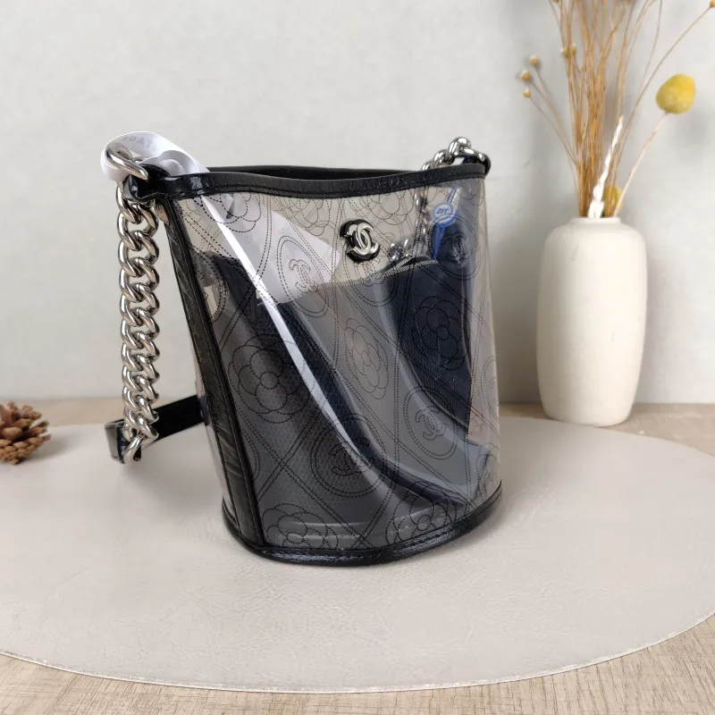 Chanel Shoulder Bag Bucket Bag Black PVC 15.5 × 14.5 × 18 cm 25 — cover view 5 of 5