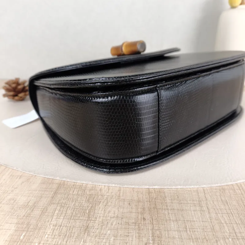 GUCCI Shoulder Bag Bamboo Collection Vintage Top Handle Bag Black Medium 26 × 7 × 16 cm — detail view 8 of 12