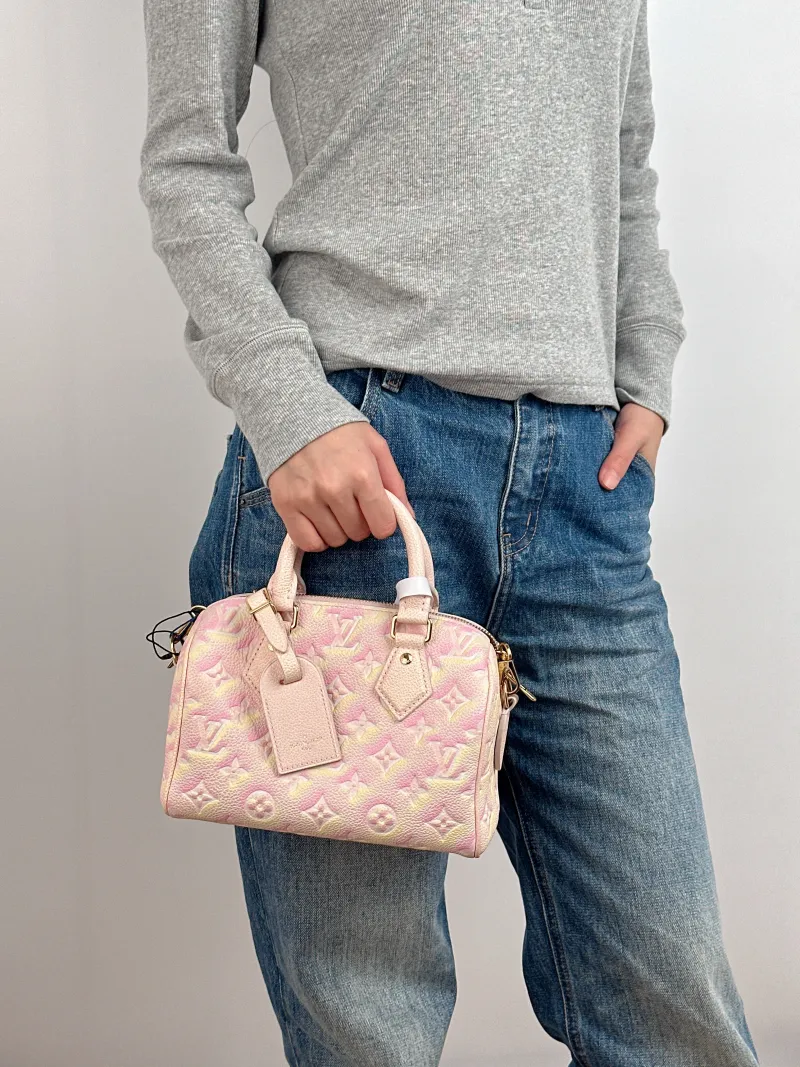 Louis Vuitton Crossbody Bag Speedy20 Calfskin One Size 20.5 × 12 × 13.5 cm — on-model view 2 of 3