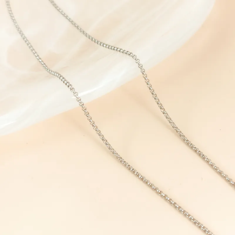 Bvlgari Necklace B.zero1 Silver 18KW hite Gold Diamond One Size 39-44cm — cover view 8 of 8