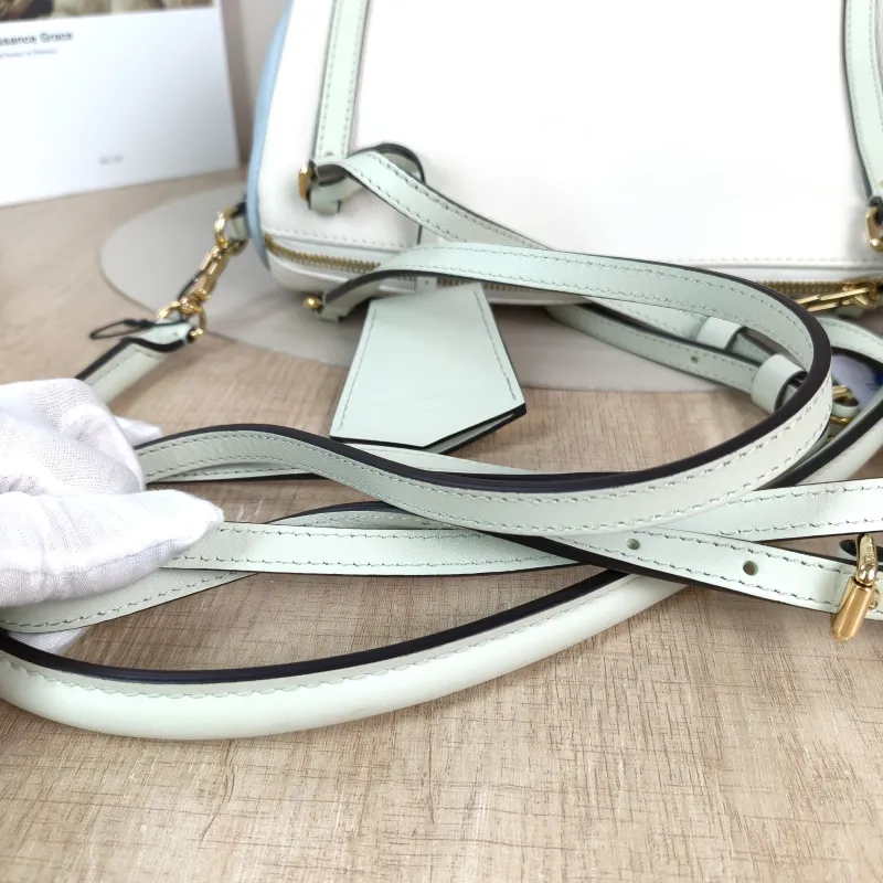 Louis Vuitton Shoulder Bag EXPRESS Shoulder Bag White · Blue Green Calfskin Small 26 × 13.5 × 17 cm — detail view 11 of 11