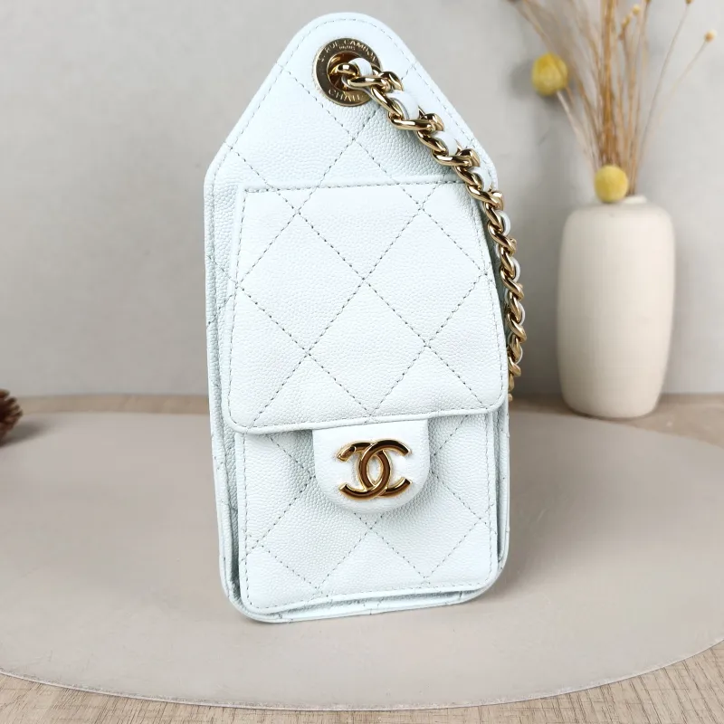 Chanel Crossbody Bag 25Bag Green Grained Calfskin Mini 22 × 12.5 × 20 cm — detail view 7 of 12