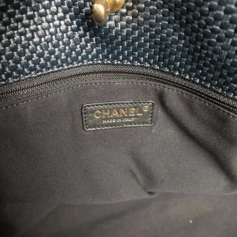 Chanel Shoulder Bag Tote Bag23M cocobeach Navy Woven One Size40 × 17 × 29 cm — detail view 3 of 14