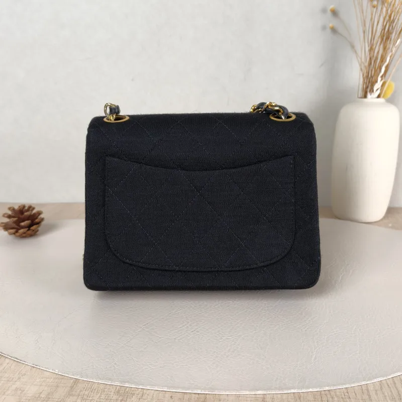 Chanel Crossbody Bag Classic Flap Mini CF Mini Black Canvas One Size 17 × 7 × 13.5 cm 0 — cover view 5 of 5