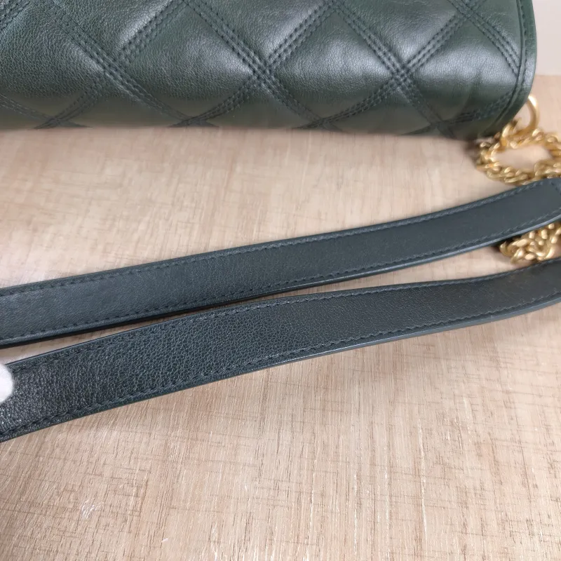 SAINT LAURENT Shoulder Bag Becky Crossbody Bag Green Lambskin 25 × 7 × 17.5 cm — detail view 5 of 11