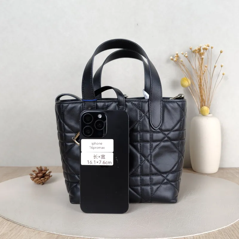 DIOR Shoulder Bag TOUJOURS Edition Black Calfskin Small 18.5 × 12 × 18.5 cm — cover view 5 of 6