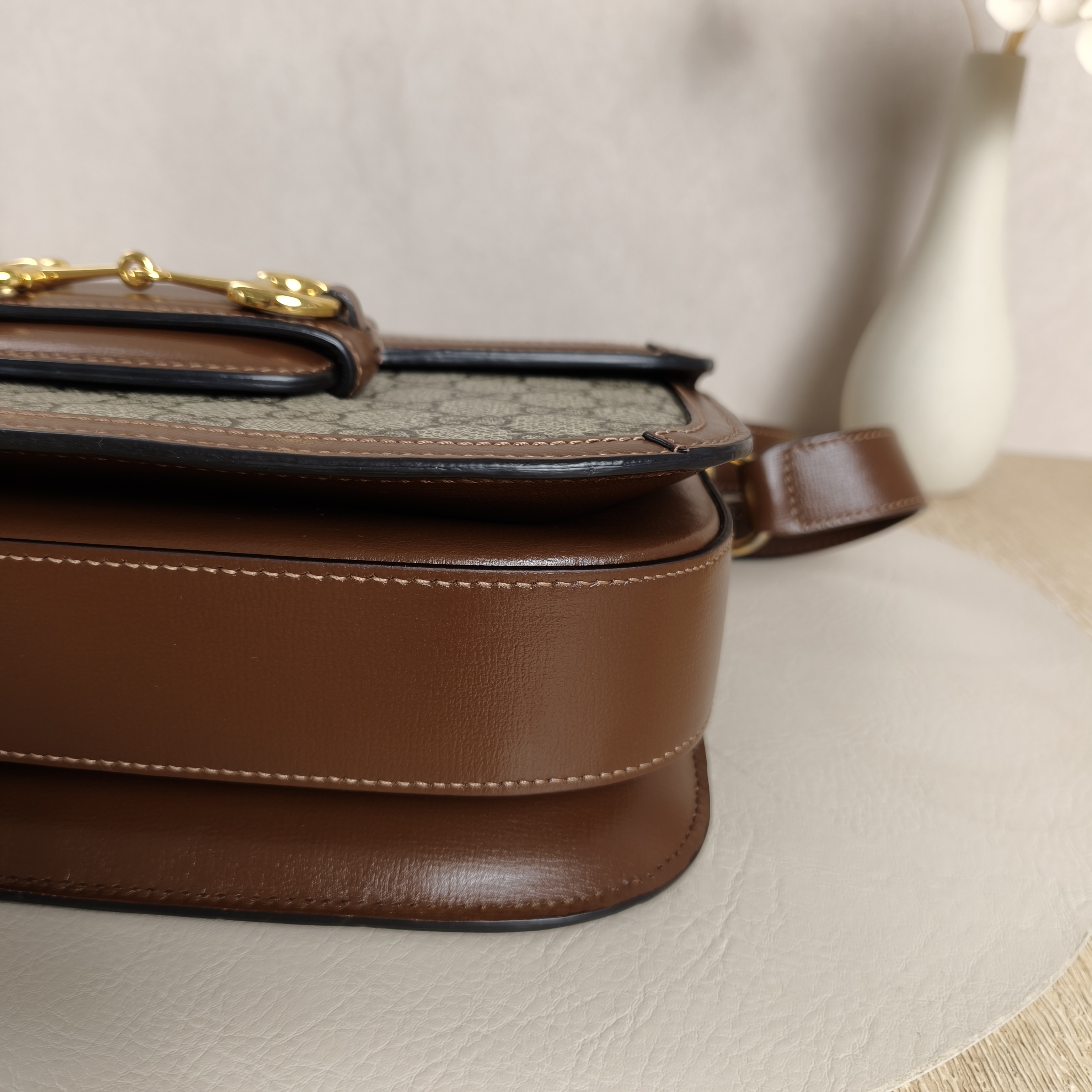 GUCCI Shoulder Bag Horsebit 1955 Horsebit Medium Monogram PVC Medium25 × 8 × 18 cm — cover view 10 of 10