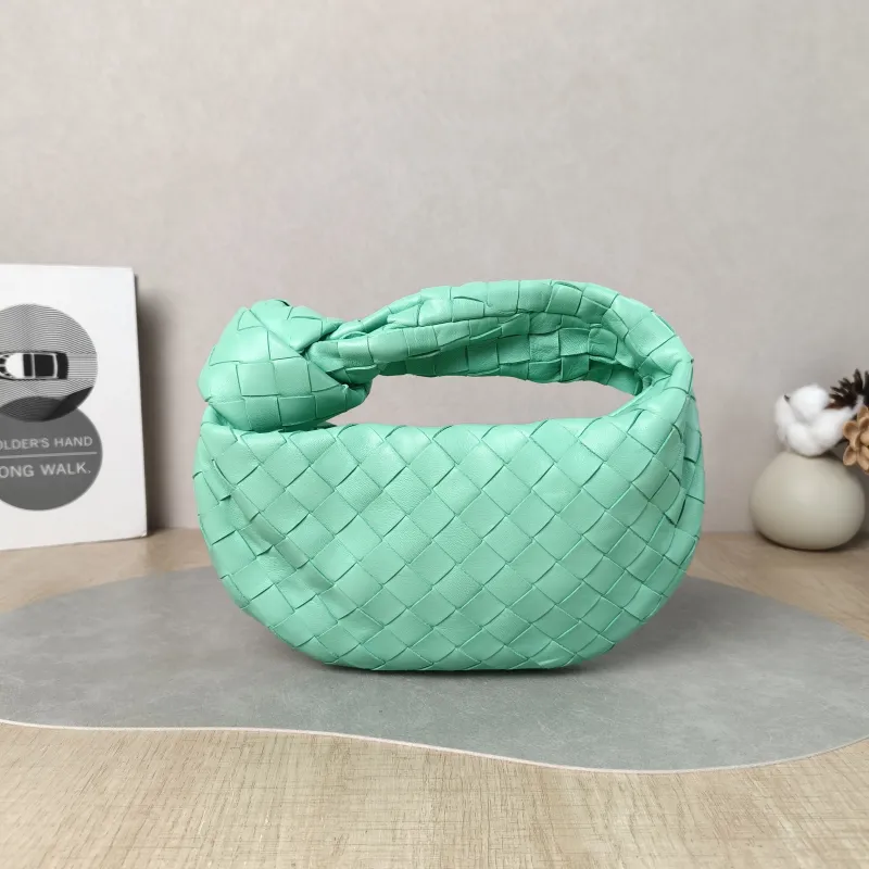 Bottega Veneta Top Handle Bag Jodie Green Lambskin Mini 28 × 8 × 23 cm — cover view 4 of 6