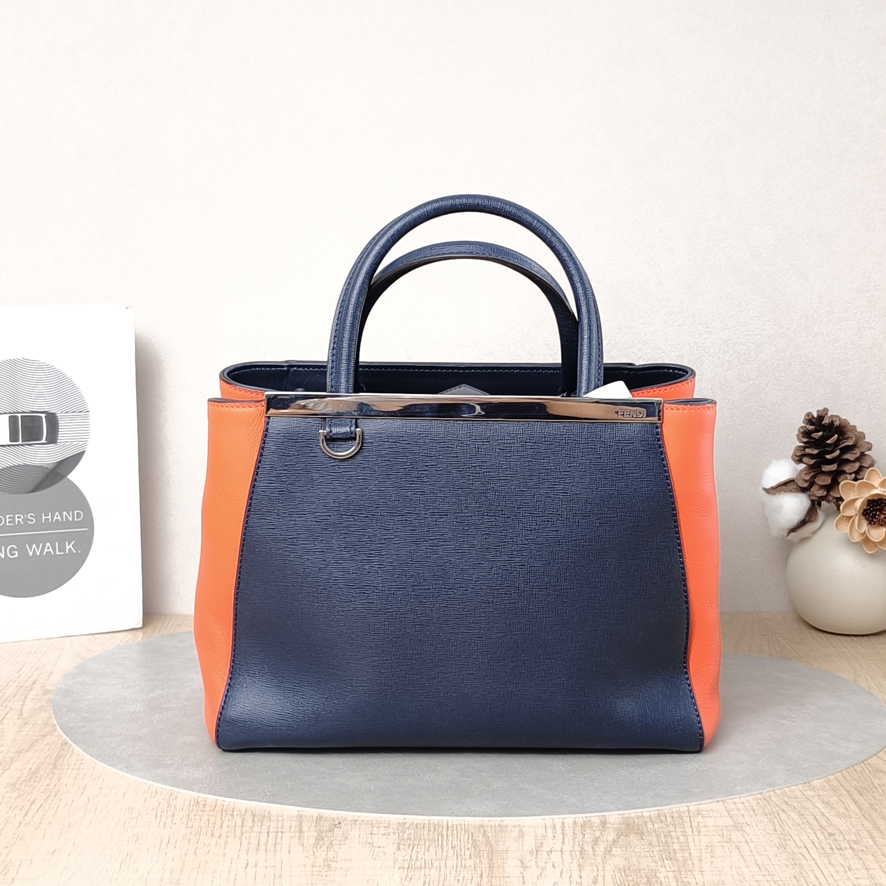 FENDI Crossbody Bag Crossbody Bag Blue Red Calfskin One Size27 × 11 × 20 cm