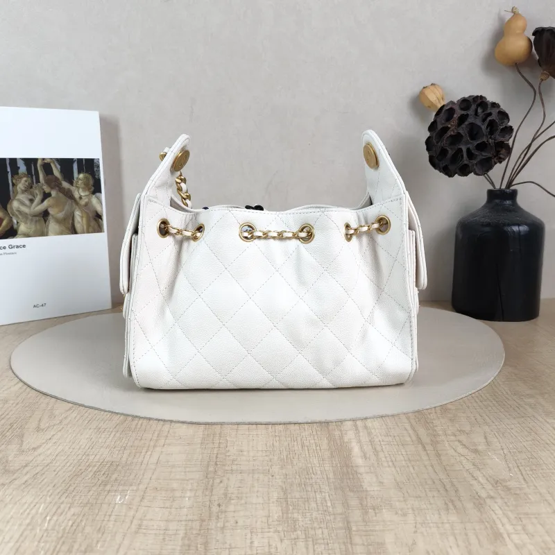 Chanel Crossbody Bag 25Bag White Gold Grained Calfskin Mini 22 × 12.5 × 20 cm — cover view 2 of 6