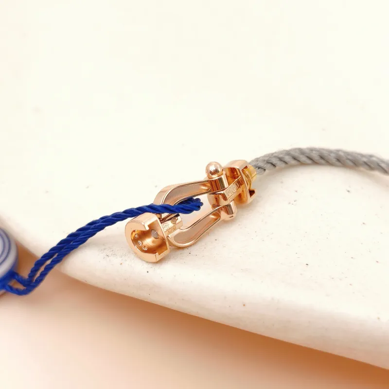 FRED Bracelet Force 10 Collection Bracelet Grey Diamond18KR ose Gold Medium 15cm — cover view 2 of 9